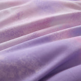 Watercolor Tie Dye Comforter Set with Throw Pillow, Purple