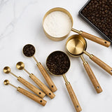 Mixora Gold Stainless Steel Measuring Cups Set