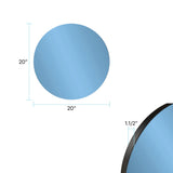 Balducci Round Sapphire Blue Mirror Small