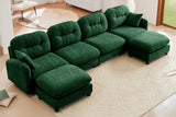 MOLLY 140" 4 Seater Sofa with 2 Ottomans