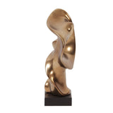 Abstract Matte Bronze Ceramic Statue
