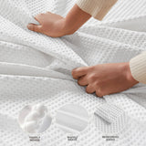 100% Cotton Waffle Weave Cozy Bedding Blanket, White