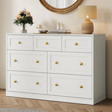 7 Drawer Dresser, 47'' Wide Modern Chest of Drawers