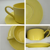 8oz Ceramic Cappuccino Mug & Saucer Coffee Set