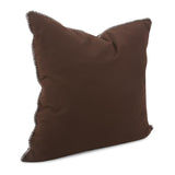 24 x 24 Outdoor Pillow with Dec Cord- Seascape Chocolate- Poly Insert