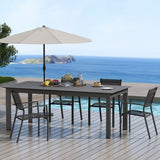 91.7"L Extendable Aluminum Outdoor Dining Table