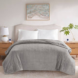 App-Enabled Heated Blanket with Alexa/Google Home, Gray