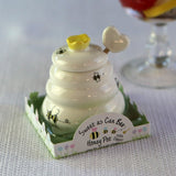 Sweet As Can Bee Ceramic Honey Pot with Dipper