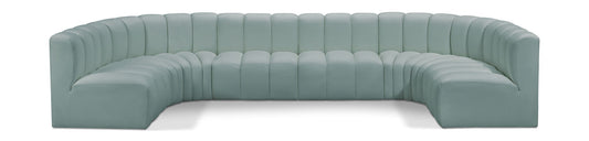 Arc - Faux Leather Modular U-Shaped Sectional