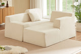 Livo 96" Corduroy Chaise Sofa