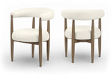 Sable - Vegan Leather Upholstered Dining Chair (Set of 2) - Brown Base