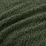 Soft Cozy Winter Cottage Berber Blanket, Green