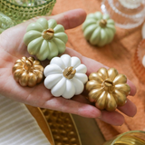 Harvest Gold Pumpkin Place Card Holder Set of 6