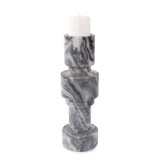 Modern Clarinda Marble Candle Holder- Tall