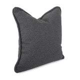 24 in. x 24 in. Pillow Barbet Charcoal - Down Insert