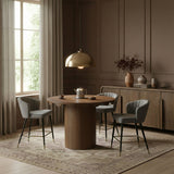 Dahlia - Solid Wood And Natural Cane Table