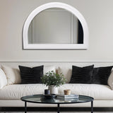 George Arched Mirror White