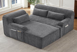 ZELAR 102" Chenille Left Chaise Sofa