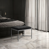 Valley - Bench With Silver Frame