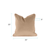 Qivuit Camel 20x20 Poly Filled Pillow
