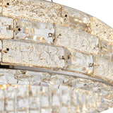 1 Ring Crystal Chandelier // Chrome