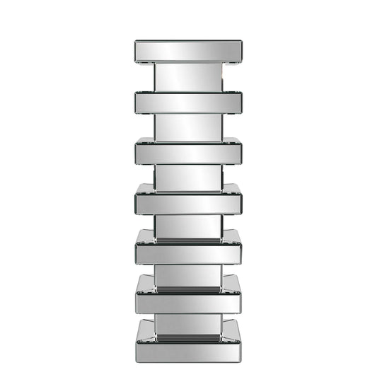Mirror on Mirror Stepped Pedestal
