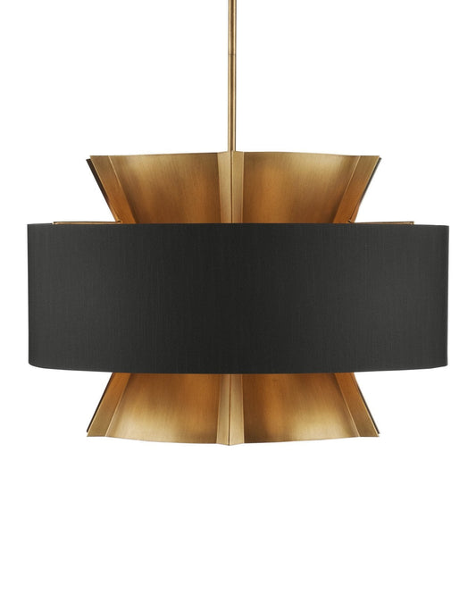 Oxenwood Brass & Black Chandelier