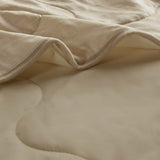 Jersey Knit Cool Touch Down Alternative Throw, Tan
