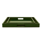 Saint Tropez Square Tray Set of 2 - Wild Green