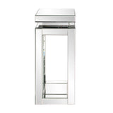 Mirrored Pedestal Table - small