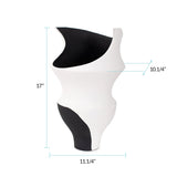 Rapsie Black and White Vase- Tall