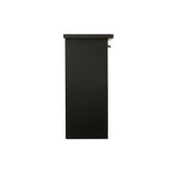96" Modern Open Storage Buffet Table Cabinet, Black/Grey*
