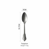 Mixora 304 Stainless Vintage Embossed Flatware Set