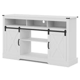 65-inch Farmhouse Tv Stand with Barn Doors – Rustic Console