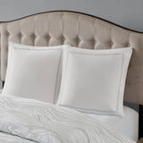 Glam Comforter/Duvet Cover Set with Removable Insert, White