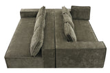 NOUVA 130" Chenille 6-Seater Sofa