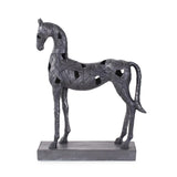 Black Stallion in Polyresin