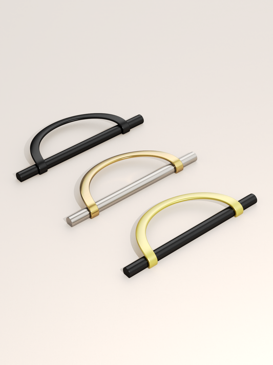 DESIGN3955 Combination Cabinet Pulls | Bar & Cup Handles for Drawers & Cabinets