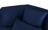 Marquis Contemporary Velvet Sofa with Brushed Gold Base – Cozy Luxury for Modern Living Spaces