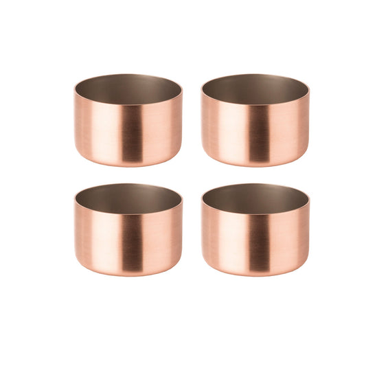 Mauviel M'PASSION Copper 4-Piece Souffle Mold Set