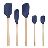 Flex-Core® Silicone and Wood Spatulas - Set of 5