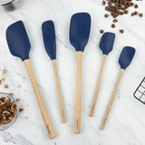 Flex-Core® Silicone and Wood Spatulas - Set of 5