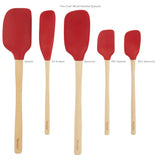 Flex-Core® Silicone and Wood Spatulas - Set of 5