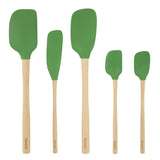 Flex-Core® Silicone and Wood Spatulas - Set of 5