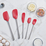 Flex-Core® Silicone and Stainless Steel Spatulas - Set of 5