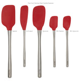 Flex-Core® Silicone and Stainless Steel Spatulas - Set of 5