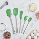 Flex-Core® Silicone and Stainless Steel Spatulas - Set of 5