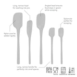 Flex-Core® All-Silicone Spatulas - Set of 5