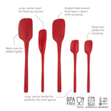 Flex-Core® All-Silicone Spatulas - Set of 5