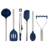 Silicone and Stainless Steel Utensils - Set of 6